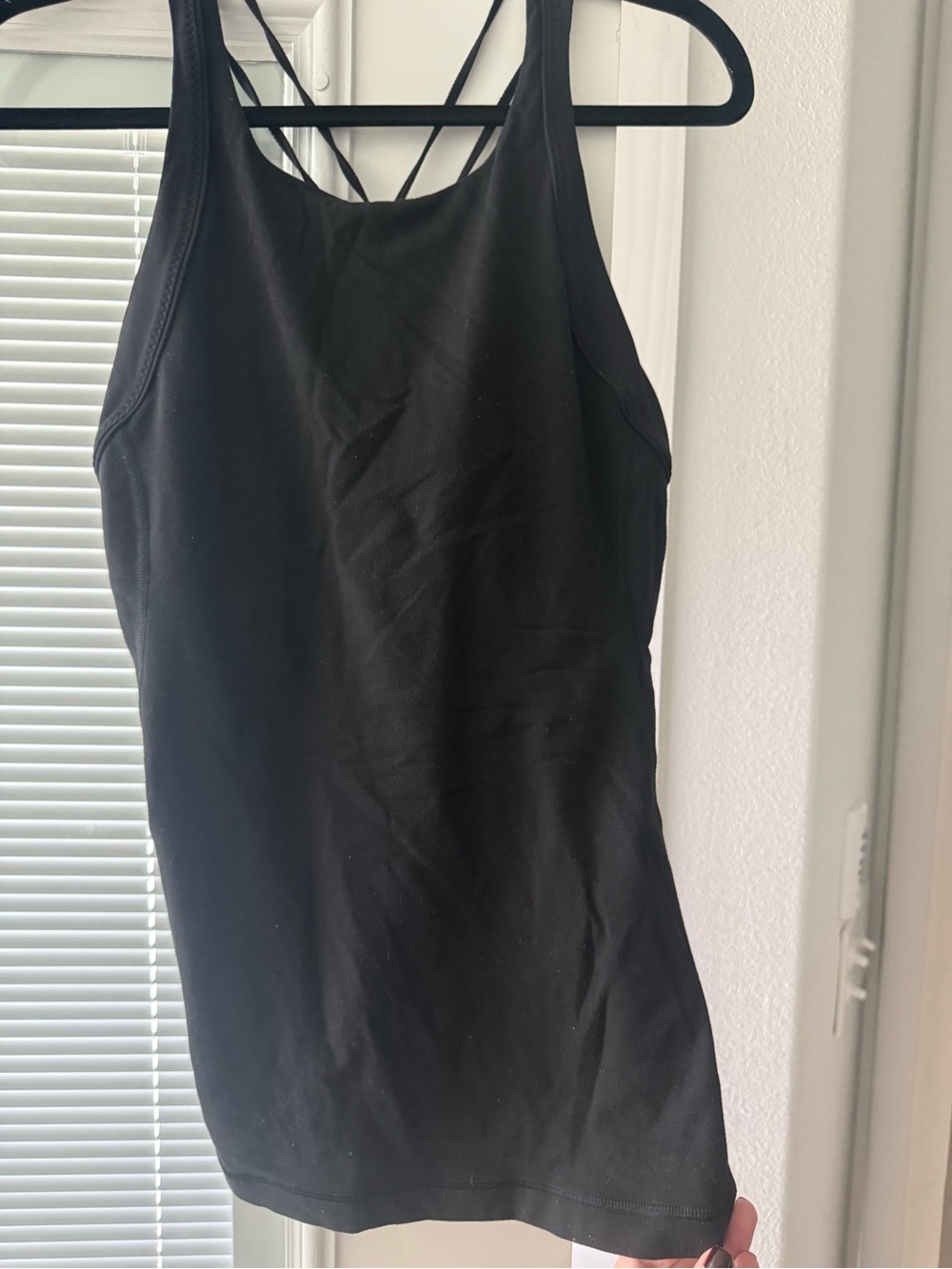 lululemon athletica Black Strappy Workout Tank